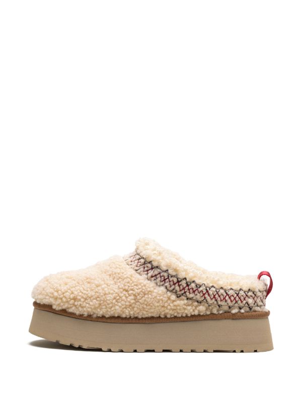 UGG Tazz Heritage Braid Natural slipper platform mule