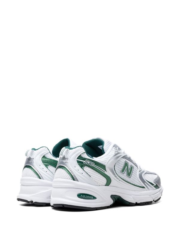 New Balance 530 White Silver Green