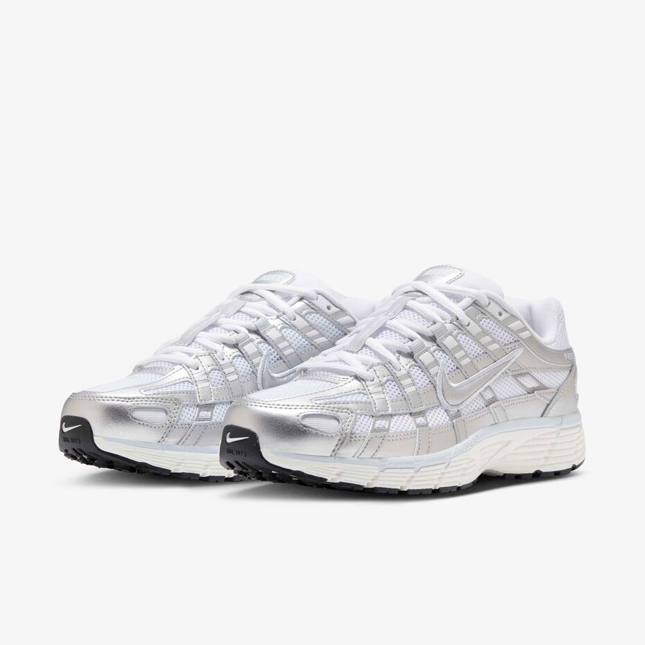 Nike P 6000 White Blue Tint Sail Metallic Silver