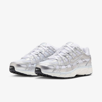 Nike P 6000 White Blue Tint Sail Metallic Silver