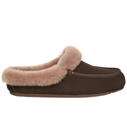 UGG Ansley Mule Dusted Cocoa soft suede exterior and a cozy sheepskin