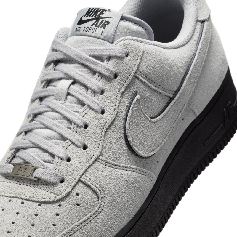 Nike Air Force 1 Low 07 LV8 Light Smoke Gray Suede Black