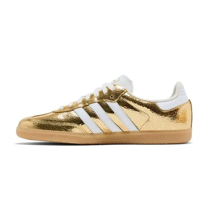 Adidas Samba OG Cracked Metallic Pack Gold Sneakers