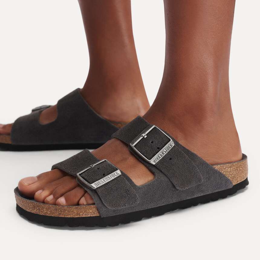 Birkenstock Arizona Soft Footbed
Suede Leather Charcoal Tonal FB