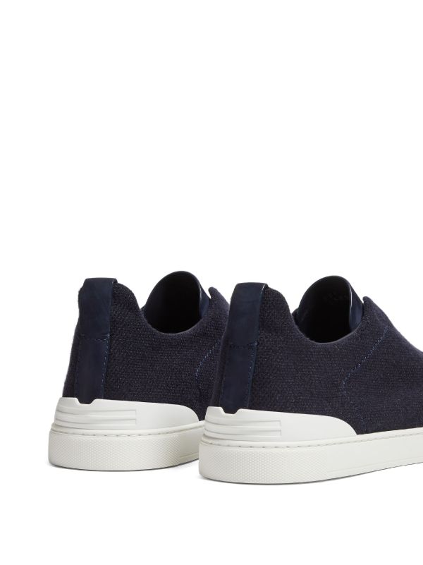 Zegna Triple Stitch Oasi sneakers navy blue
