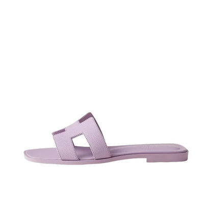 Hermès Oran sandal in Violet Amethyst