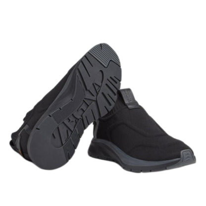 ZEGNA Round-Toe Slip On All Black