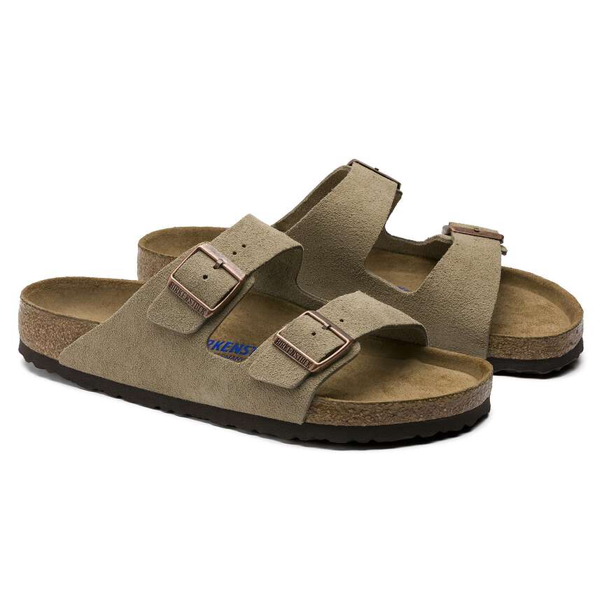 Birkenstock Arizona Weichbettung Veloursleder Taupe