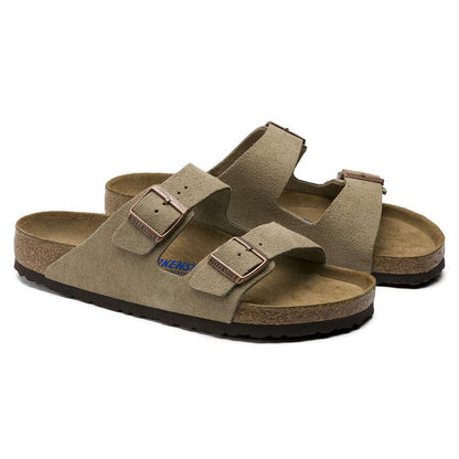 Birkenstock Arizona Weichbettung Veloursleder Taupe