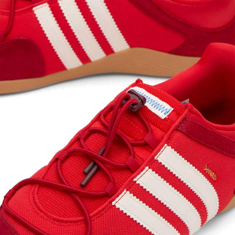 Adidas x Bad Bunny Ballerina Sneaker in Vivid Red Chalk White