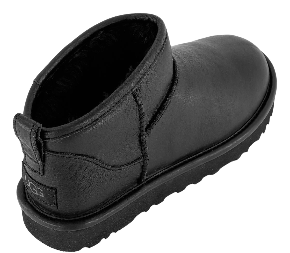 UGG Classic Ultra Mini Leather Boots All Black