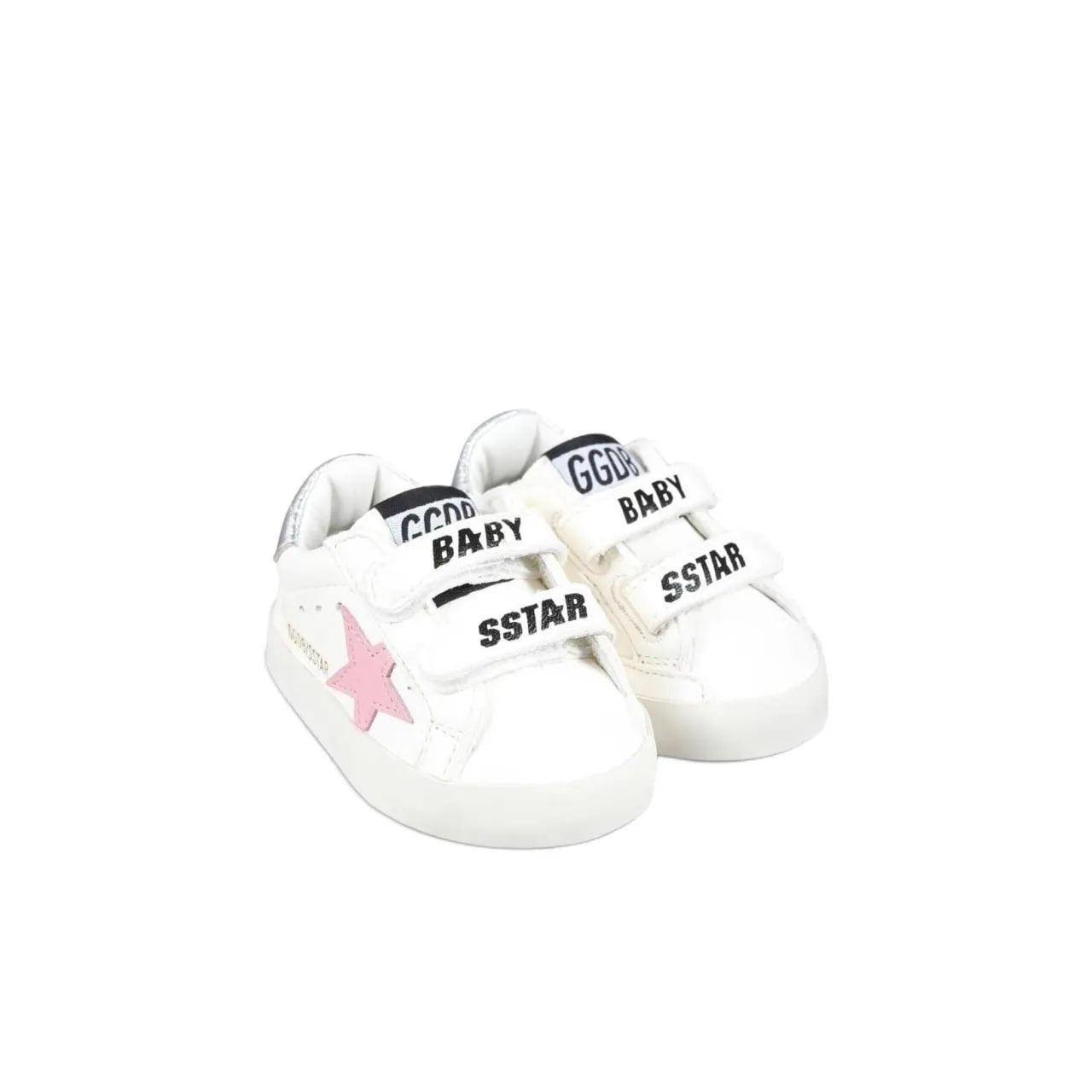 Golden Goose Baby School White Pink Kids Sneakers