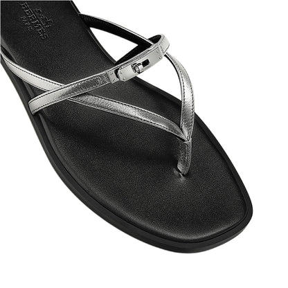 Hermès Miss sandal Gris Argenté
