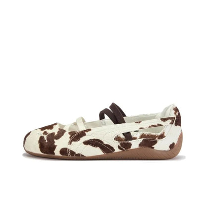 PUMA Speedcat Ballet Cow Print Sneakers
