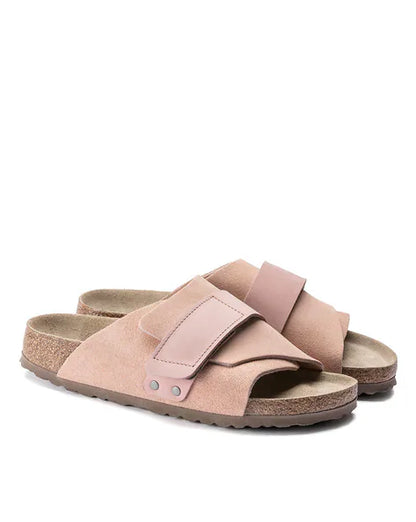 Birkenstock Kyoto Nubuck Leather Sandals Purple