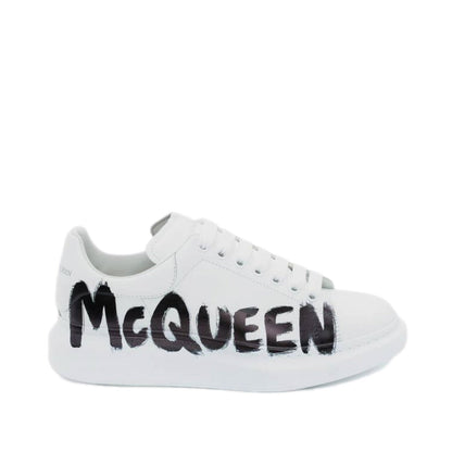 Alexander McQueen Oversized Graffiti White Black