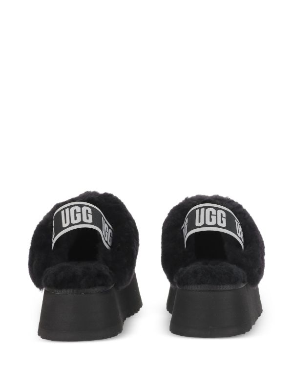 UGG Funkette platform slipper black