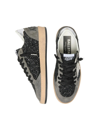 Golden Goose Ball Star Grey Black Gillter with White star Sneakers