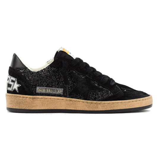 Golden Goose Ball Star sparkling allover black glitter