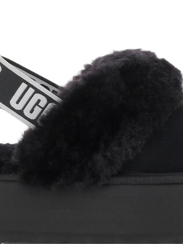 UGG Funkette platform slipper black