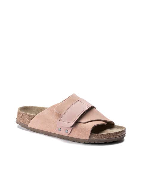 Birkenstock Kyoto Nubuck Leather Sandals Purple