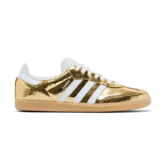 Adidas Samba OG Cracked Metallic Pack Gold Sneakers