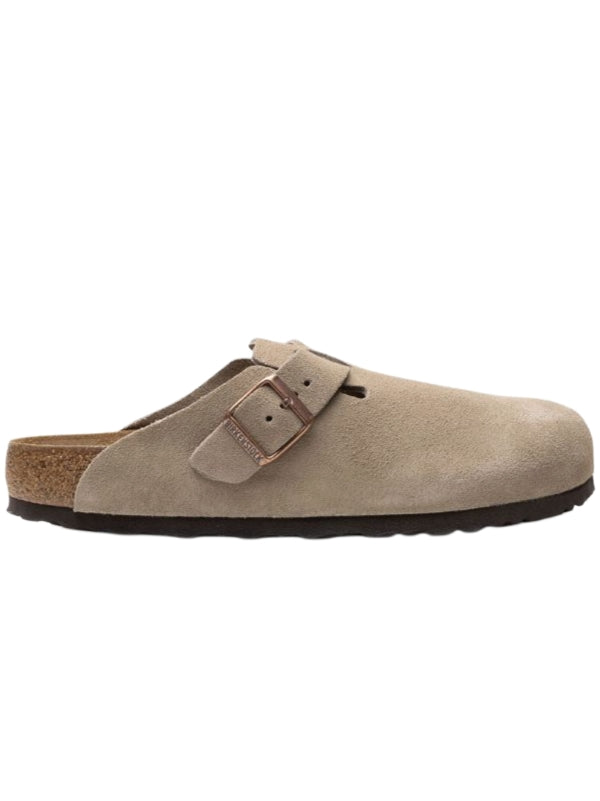 Birkenstock Boston suede mules taupe Beige