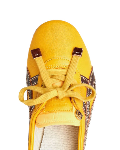 Onitsuka Tiger Tai Chi Sakura Nappa Versace Brown Yellow