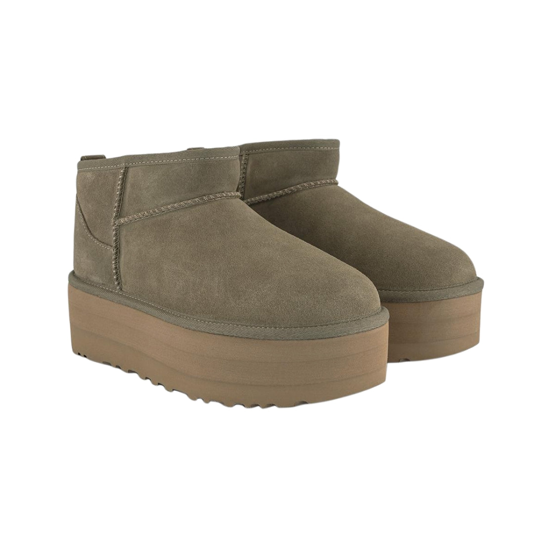 UGG Ultra Mini Platform Boot in the Moss Green