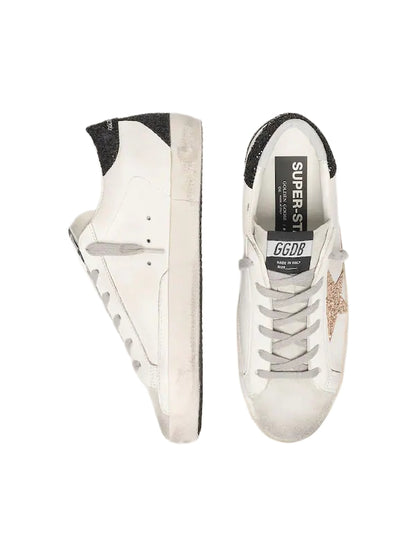 Golden Goose leather Super-Star with Gold star and black heel tab