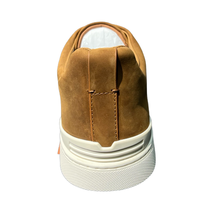 ZEGNA Crocodile Leather Triple Stitch Secondskin Light brown