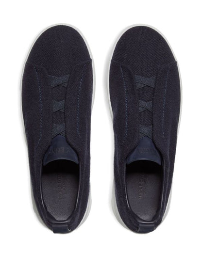 Zegna Triple Stitch Oasi sneakers navy blue