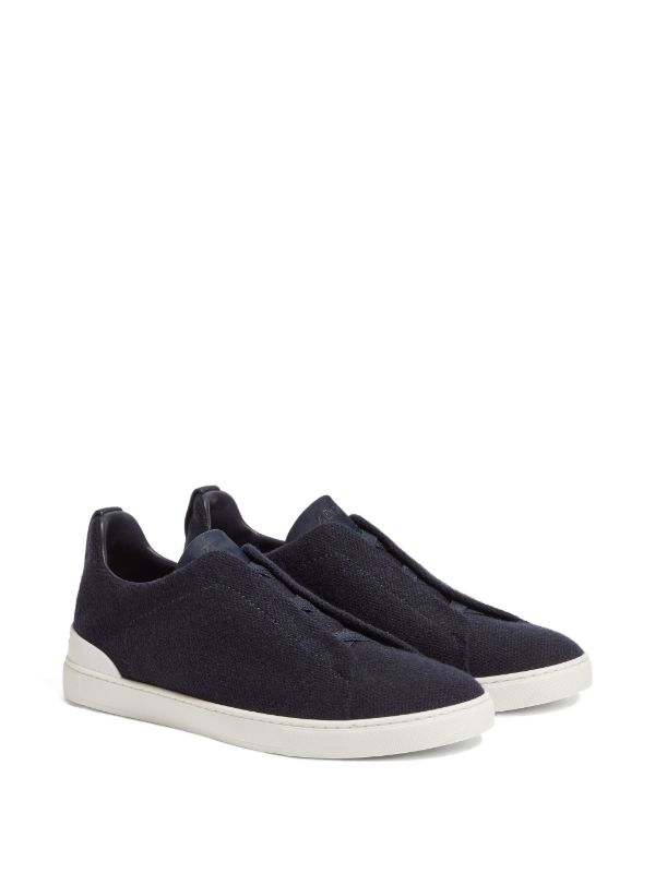 Zegna Triple Stitch Oasi sneakers navy blue