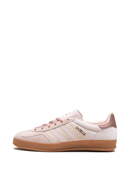 Adidas Gazelle Indoor in a pink and gum sole