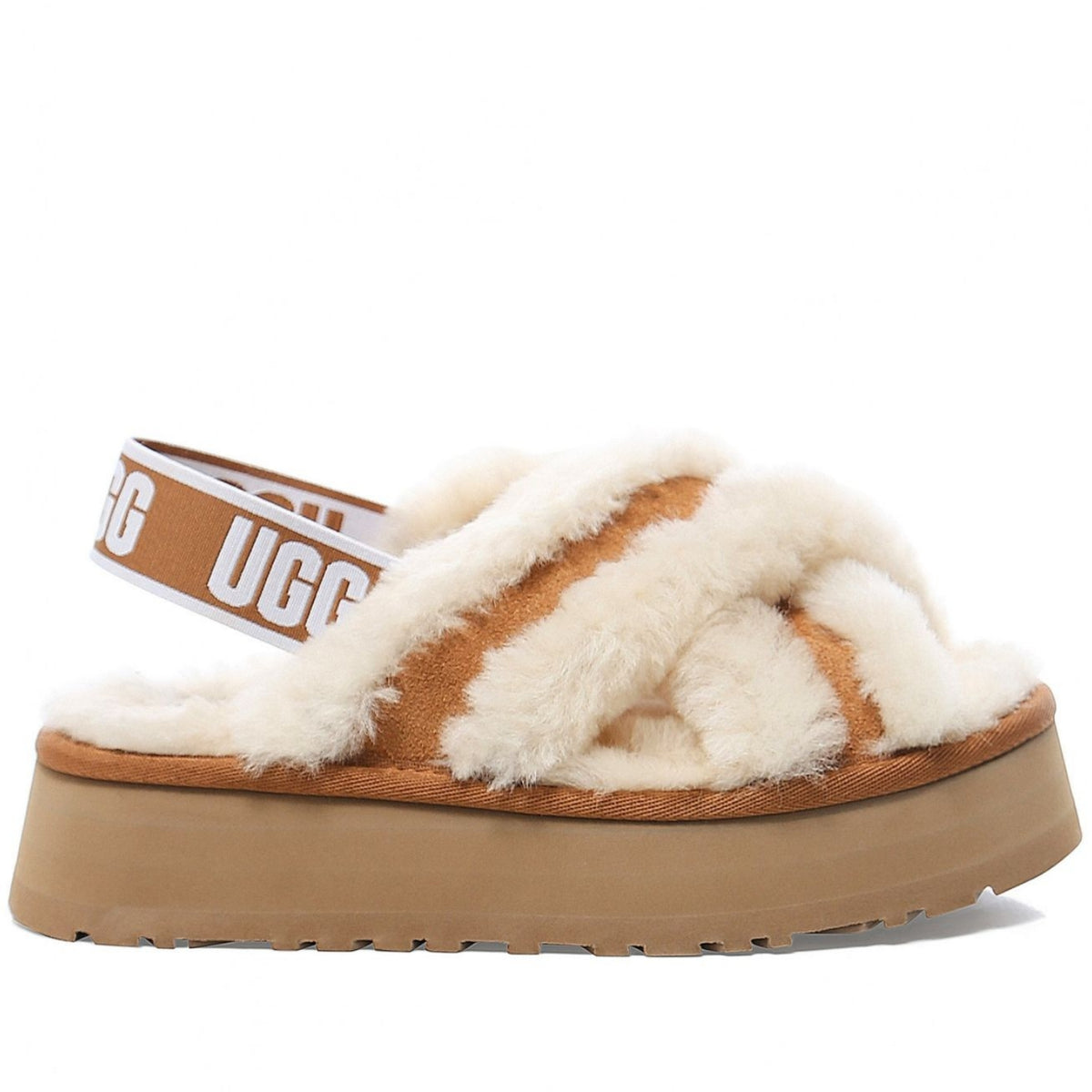 UGG Disco Cross Slide Chestnut
