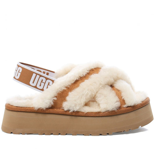 UGG Disco Cross Slide Chestnut