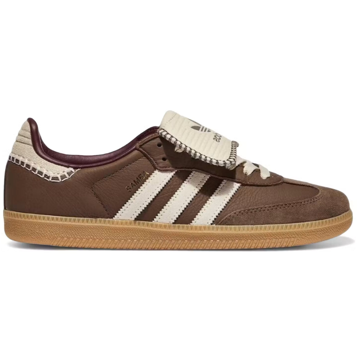 Adidas OG Samba Lt Trainers With Crochet Detailing In Brown