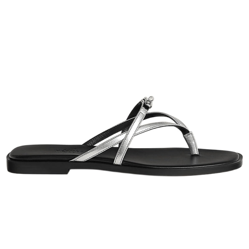 Hermès Miss sandal Gris Argenté