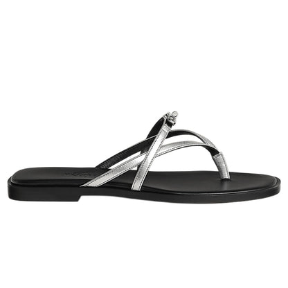 Hermès Miss sandal Gris Argenté