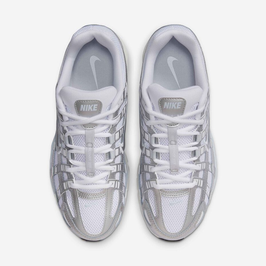 Nike P 6000 White Blue Tint Sail Metallic Silver