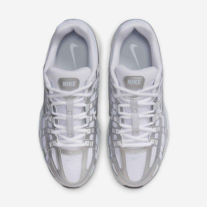 Nike P 6000 White Blue Tint Sail Metallic Silver