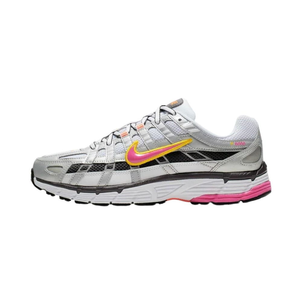 Nike P 6000 White Metallic Platinum Hyper Crimson Laser Fuchsia