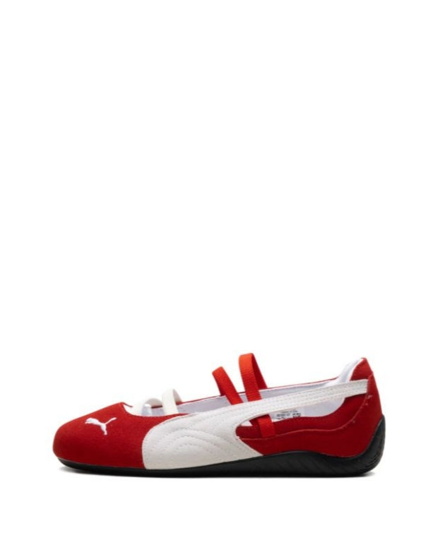 PUMA Speedcat Suede Ballet Flats Red
