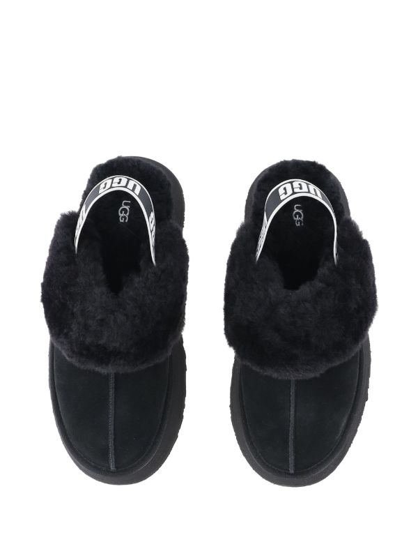 UGG Funkette platform slipper black