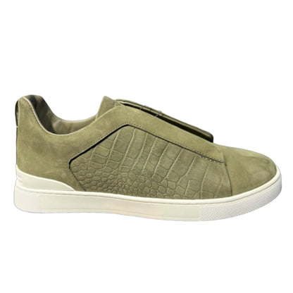 ZEGNA Crocodile Leather Triple Stitch Secondskin Green