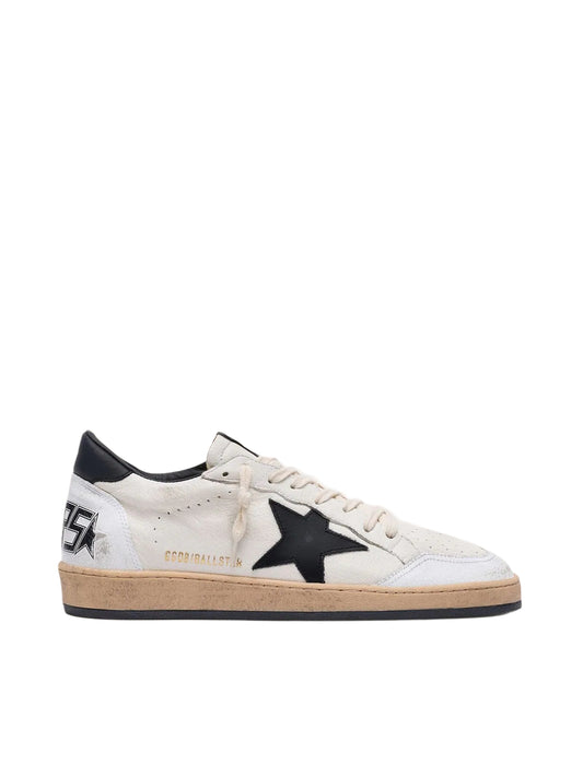 Golden Goose Ball Star in white nappa with black star_Unique Store