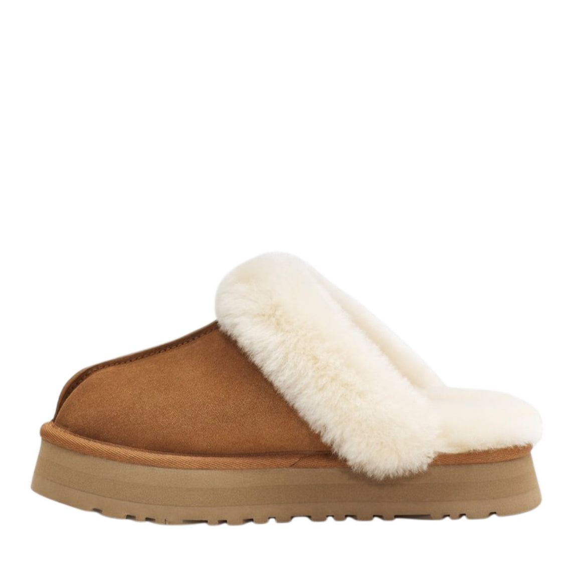 UGG Disquette Chestnut Slipper signature brown suede upper