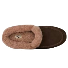 UGG Ansley Mule Dusted Cocoa soft suede exterior and a cozy sheepskin
