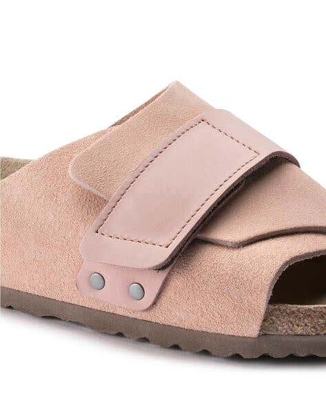 Birkenstock Kyoto Nubuck Leather Sandals Purple
