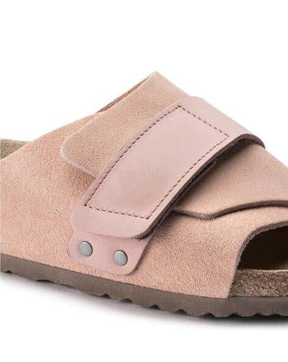 Birkenstock Kyoto Nubuck Leather Sandals Purple